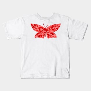 Veil of Butterflies, Red Kids T-Shirt